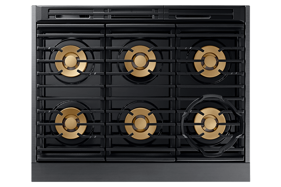 36" Pro Gas Range, Graphite Stainless Steel, Liquid Propane
