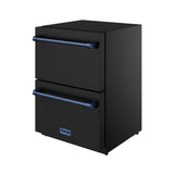 24 Inch Undercounter Built-in / Freestanding Drawer Freezer - Black/blue  Gordon Ramsay Series