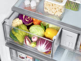 Bespoke 3-Door French Door Refrigerator (30 cu. ft.) with AutoFill Water Pitcher in White Glass