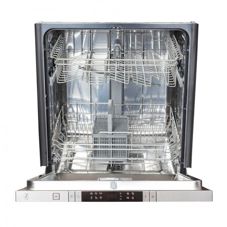 ZLINE 24 in. Top Control Dishwasher with Stainless Steel Tub and Traditional Style Handle, 52dBa (DW-24) [Color: Unfinished Wood]