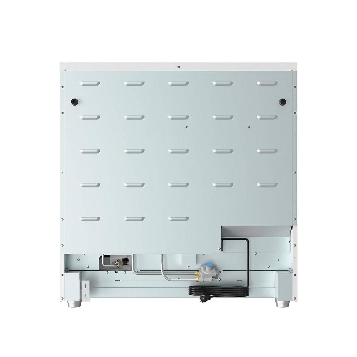 36 Inch Liquid Propane Range In White - Contemporary Professional