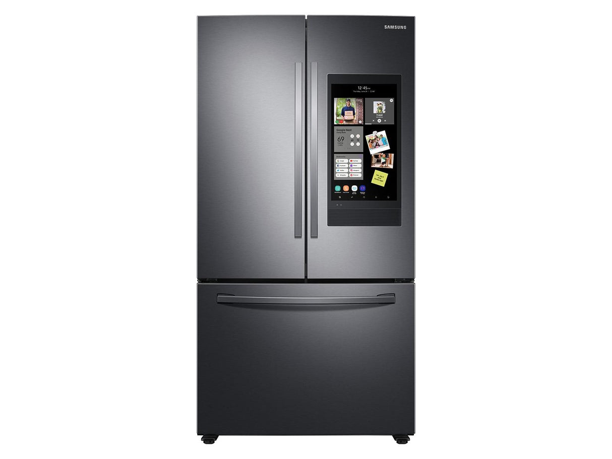 28 cu. ft. 3-Door French Door Refrigerator with Family Hub™ in Black Stainless Steel
