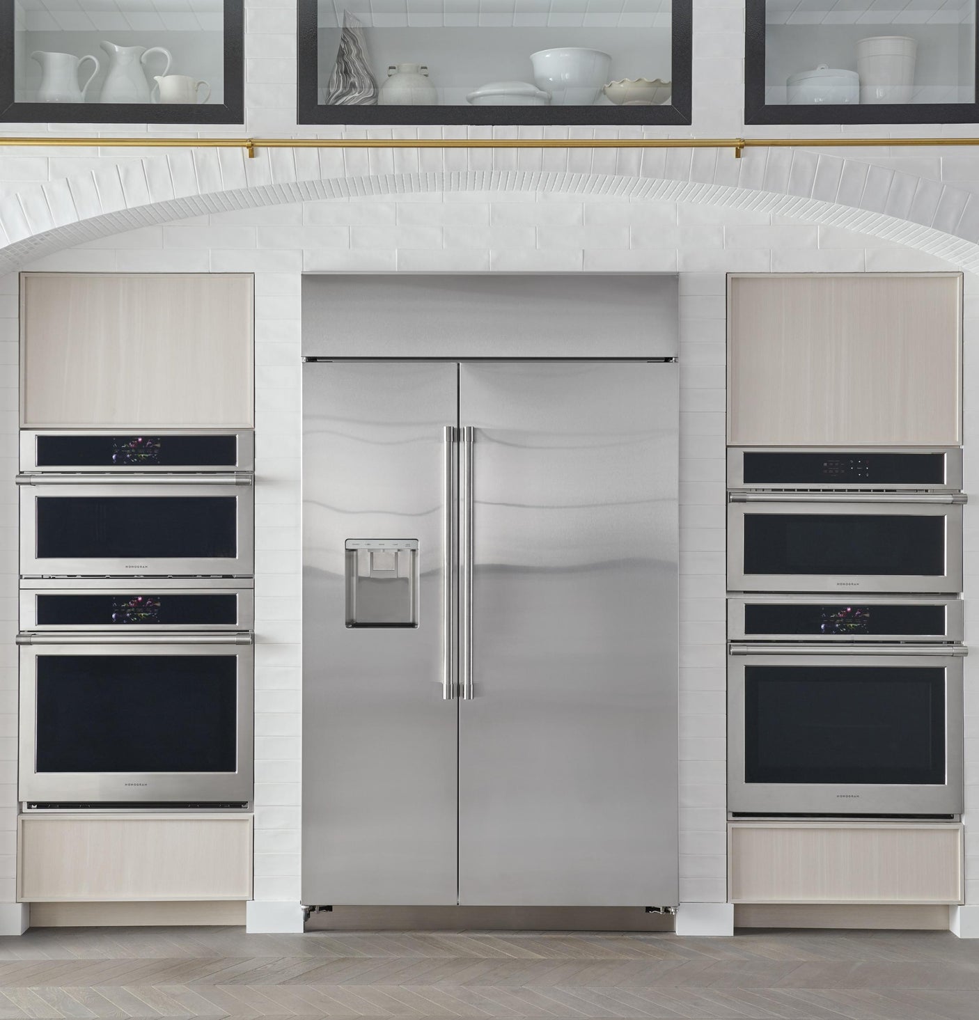 Monogram 48" Built-In Side-by-Side Refrigerator with Dispenser