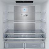 36 Inch French Door Counter Depth Refrigerator With Ice Maker - White/bronze  Gordon Ramsay Series