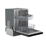 24 Inch Built-in Top Control Dishwasher With Pocket Handle - Black
