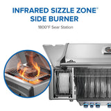 Rogue PRO-S 625 RSIB with Infrared Side and Rear Burner , Natural Gas, Stainless Steel