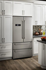 36 Inch Professional French Door Refrigerator In Stainless Steel, Counter Depth