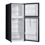 Verona VEFTF2412RBK 24 inch Top Freezer Refrigerator with 12 cu. ft. Total Capacity, Reversible Doors, Recessed Handle, Energy Star (Black)