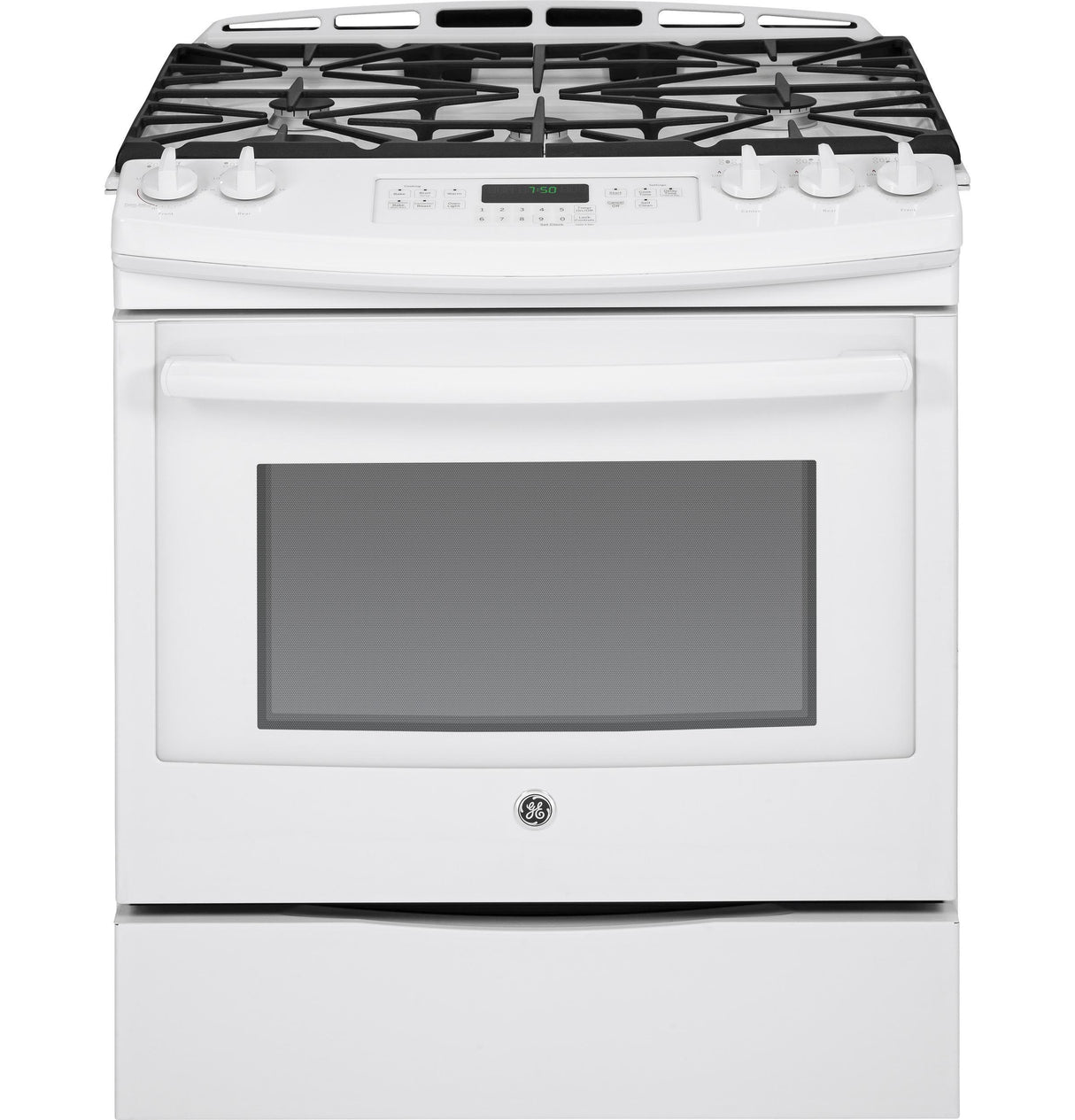 GE® 30" Slide-In Front Control Gas Range