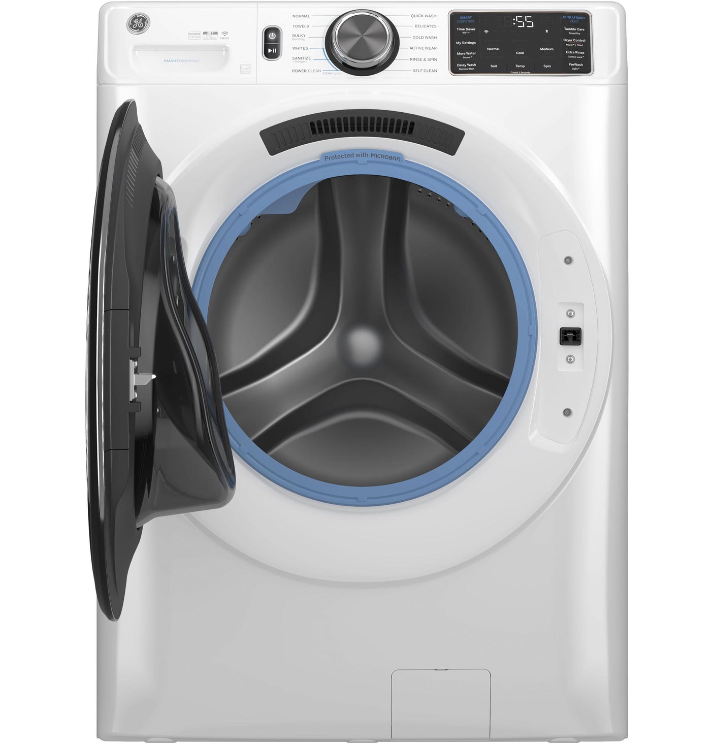 GE® ENERGY STAR® 5.0 cu. ft. Capacity Smart Front Load Steam Washer with SmartDispense™ UltraFresh Vent System with OdorBlock™ and Steam
