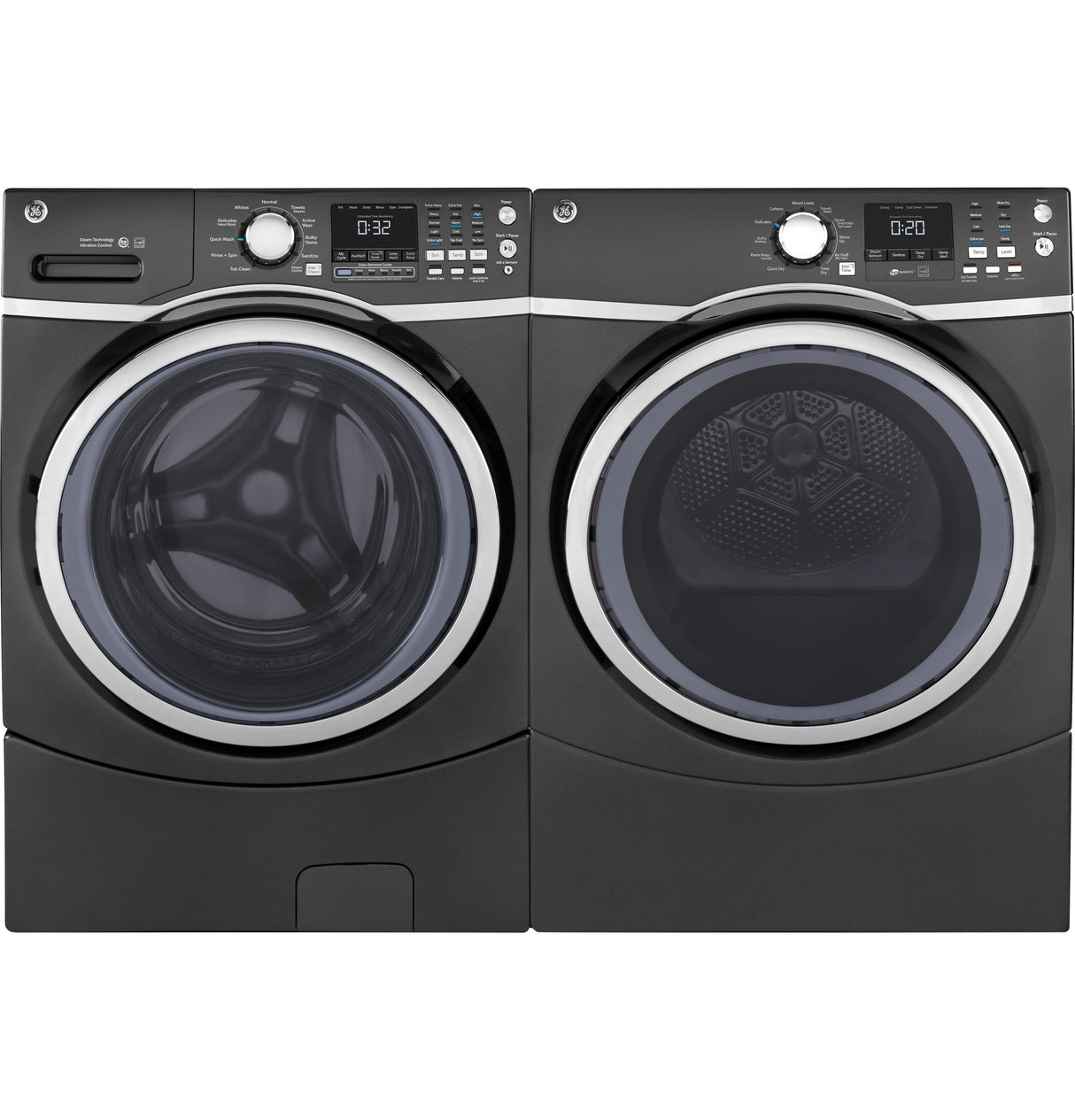 GE® ENERGY STAR® 7.5 cu. ft. Capacity Front Load Electric Dryer with Steam