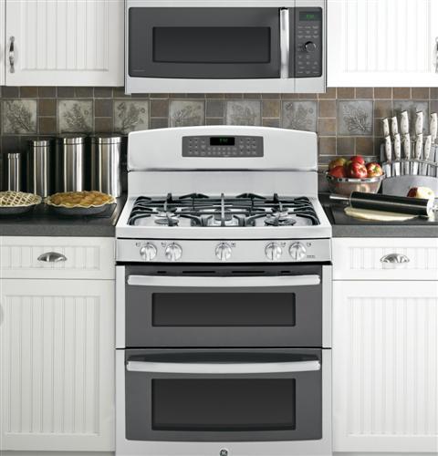 GE Profile™ Series 30" Free-Standing Gas Double Oven with Convection Range