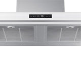 36" Bespoke Smart Wall Mount Hood with LCD Display in Clean White