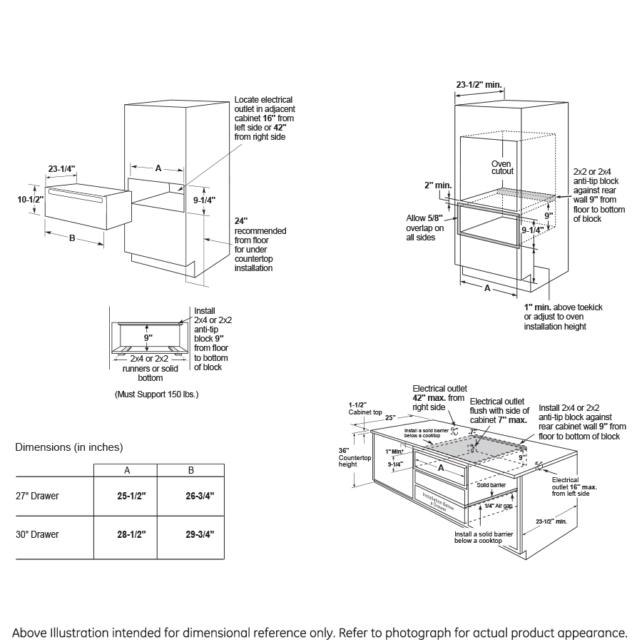 GE Profile™ 27" Warming Drawer