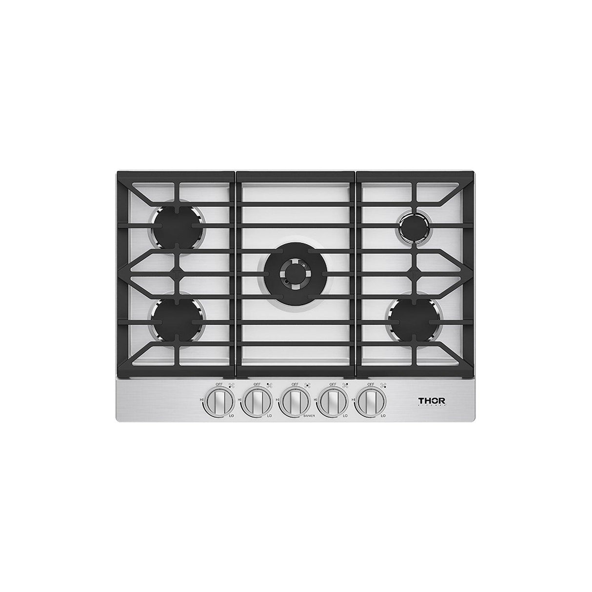 30 Inch Professional Gas Cooktop In Stainless Steel