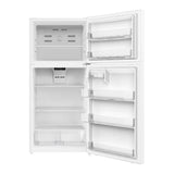 Verona VEFTF3018RWH 30 inch Top Freezer Refrigerator with 18.1 cu. ft. Total Capacity, LED Lighting, Reversible Doors, Gallon Door Storage, Recessed Handle, Energy Star (White)