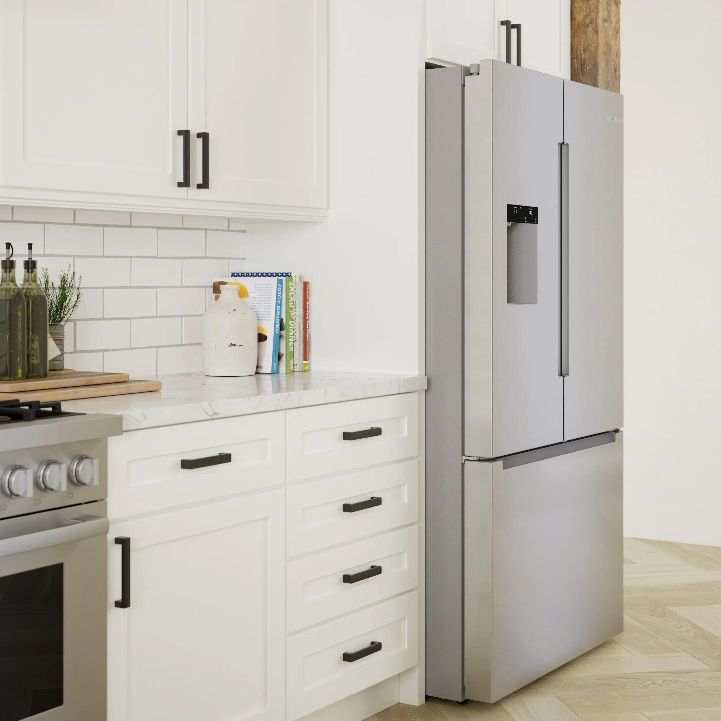 BOSCH B36FD10ENS 100 Series French Door Bottom Mount Refrigerator
