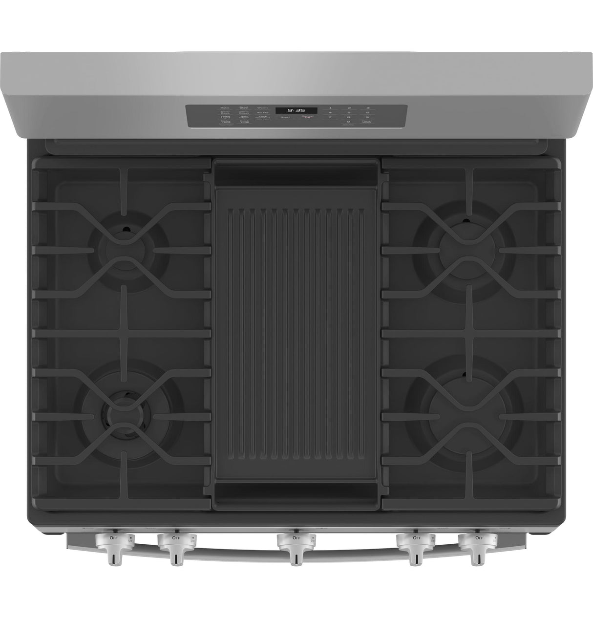 GE Profile™ 30" Free-Standing Self Clean Dual-Fuel Fingerprint Resistant Range with Storage Drawer