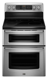 6.7 cu. ft. capacity double oven electric range with Dual-Choice element
