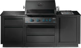 OASIS 300 Outdoor Kitchen, Built-in 700 Series 32 With Soft Close , Propane, Matte/Matt Black