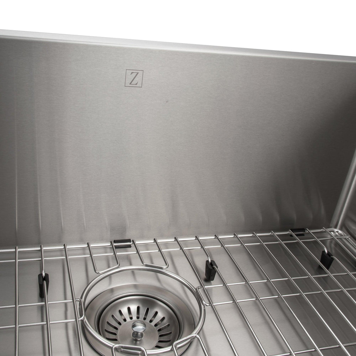 ZLINE 30 in. Meribel Undermount Single Bowl Stainless Steel Kitchen Sink with Bottom Grid (SRS-30)