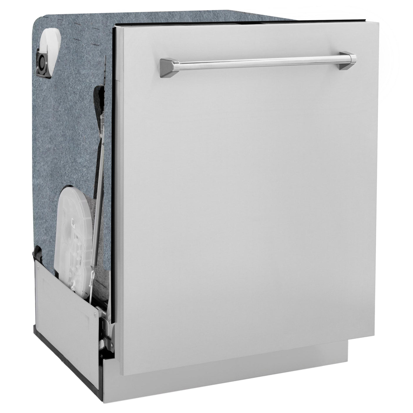 ZLINE 24" Monument Series 3rd Rack Top Touch Control Dishwasher with Stainless Steel Tub, 45dBa (DWMT-24) [Color: Stainless Steel]