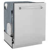 ZLINE 24" Monument Series 3rd Rack Top Touch Control Dishwasher with Stainless Steel Tub, 45dBa (DWMT-24) [Color: Stainless Steel]