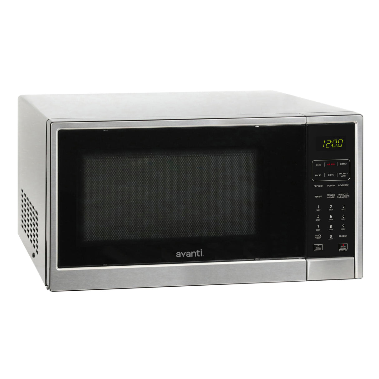 Avanti Microwave Air Fry, Convection Oven 3-in-1, 1.3 cu. ft. Capacity, in Black/Stainless Steel (MTAF130K3S)