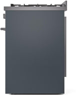 Professional Plus II 30 Inch Dual Fuel Liquid Propane Freestanding Range in Blue Grey with Trim