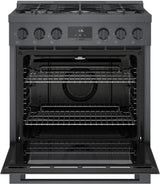 800 Series Gas Freestanding Range 30" Black Stainless Steel