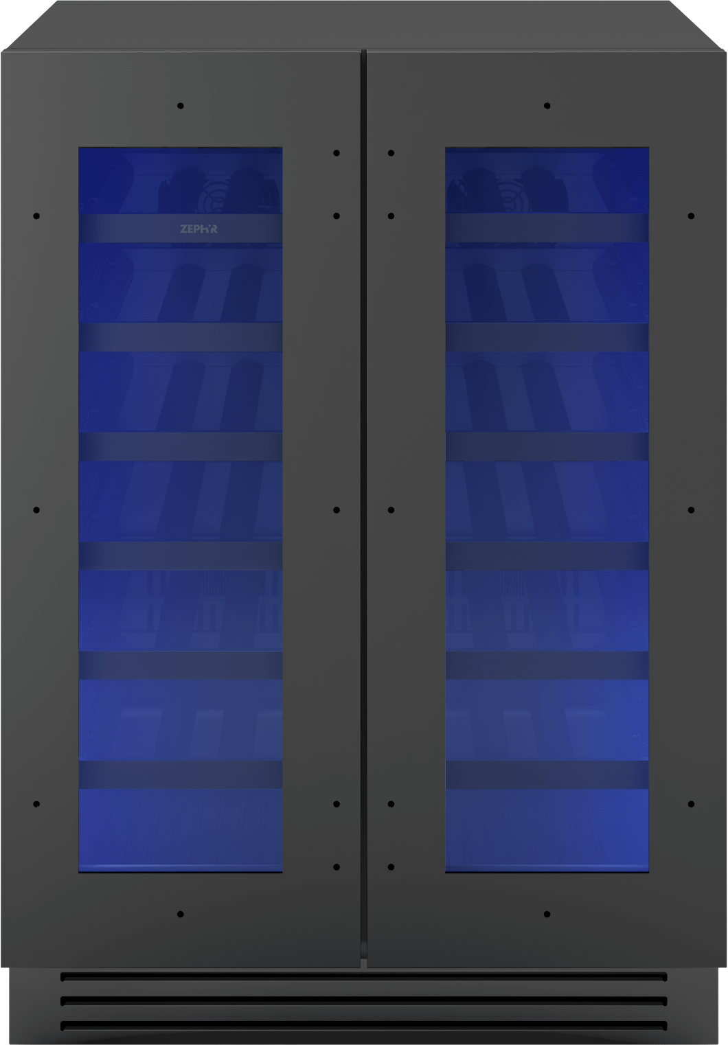 Presrv Wine Cooler, 24in UC, Panel Ready, French Door