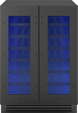 Presrv Wine Cooler, 24in UC, Panel Ready, French Door