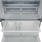 36 Inch 20.3 Cu Ft French Door Counter Depth Refrigerator With Ice Maker In Stainless Steel/black  Gordon Ramsay Series