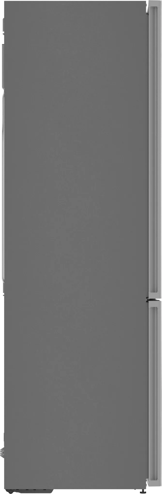 800 Series Free-standing fridge-freezer with freezer at bottom, glass door 24" White, Total No Frost