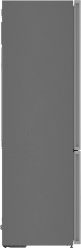 800 Series Free-standing fridge-freezer with freezer at bottom, glass door 24" White, Total No Frost