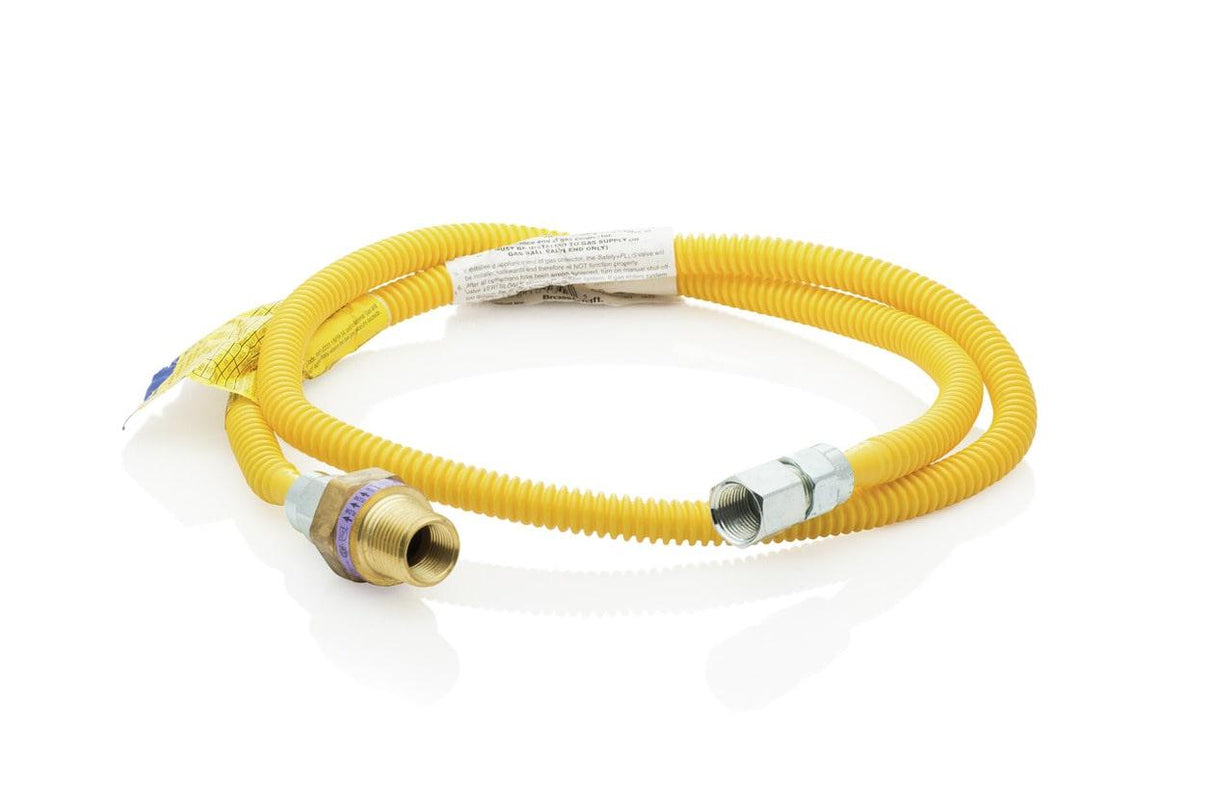 4' Long 3/8" Safety+PLUS® ProCoat Dryer Gas Connector Kit