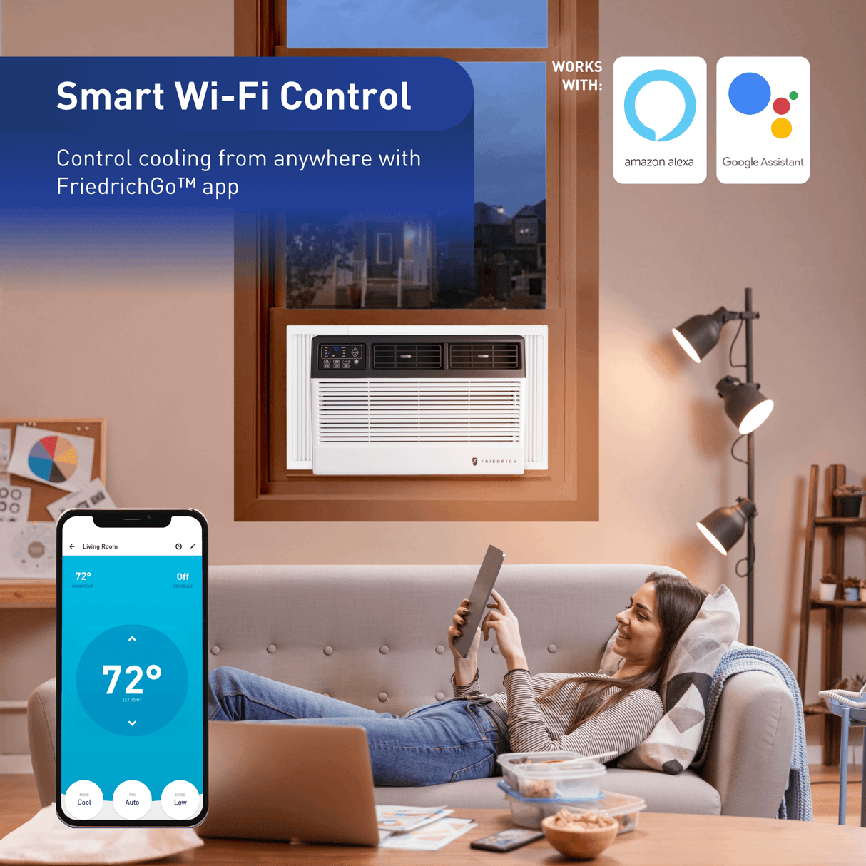 Friedrich Chill Premier 8,000 BTU 115V Smart Window/Wall Air Conditioner - Cool Only