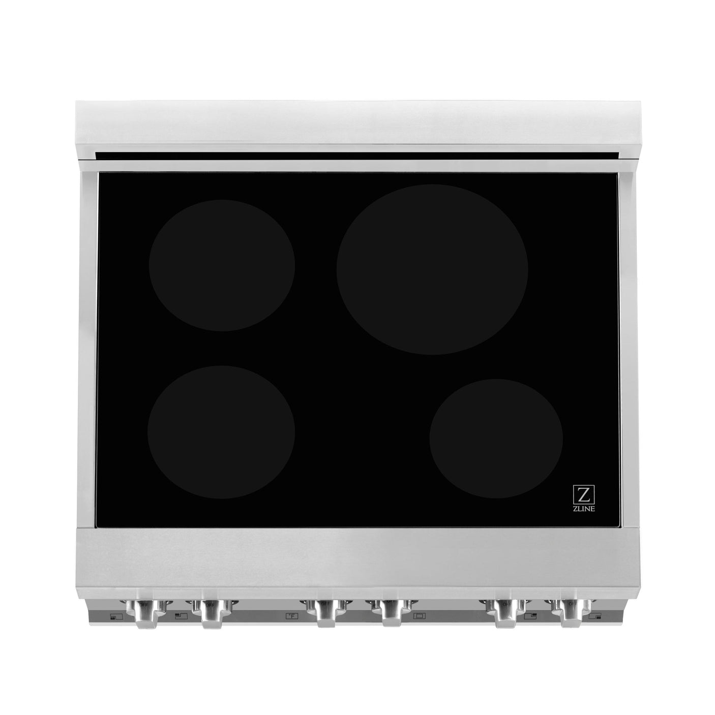 ZLINE 30" 4.0 cu. ft. Induction Range with a 4 Element Stove and Electric Oven in Stainless Steel (RAIND-30) [Color: Black Matte]