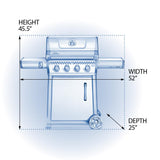 Freestyle 425 Gas Grill , Propane, Graphite Grey