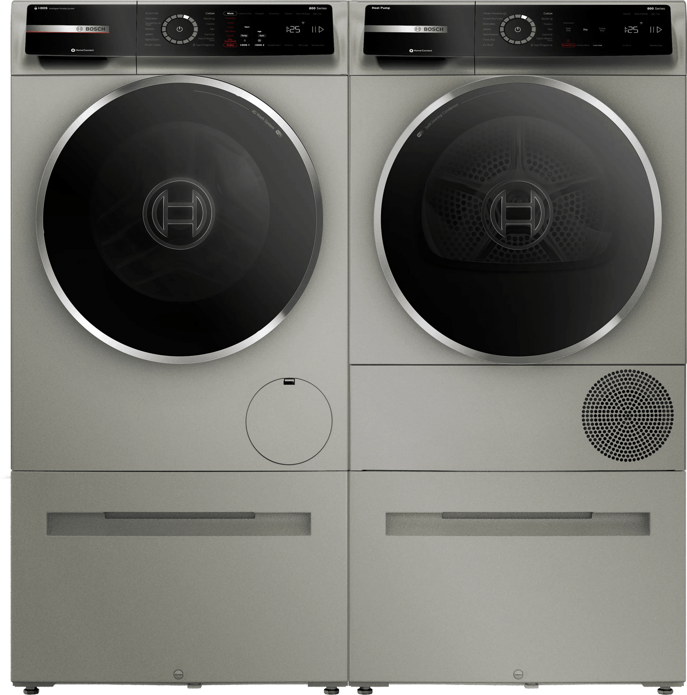 800 Series Compact Washer , Pearl Steel