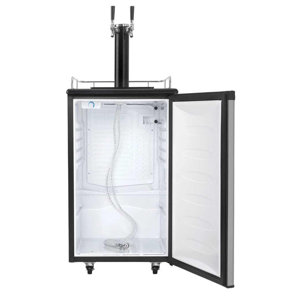 Danby 5.4 cu. ft. Dual-Tap Keg Cooler in Stainless Steel Look