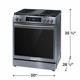 30" Front Control Gas Range with Total Convection