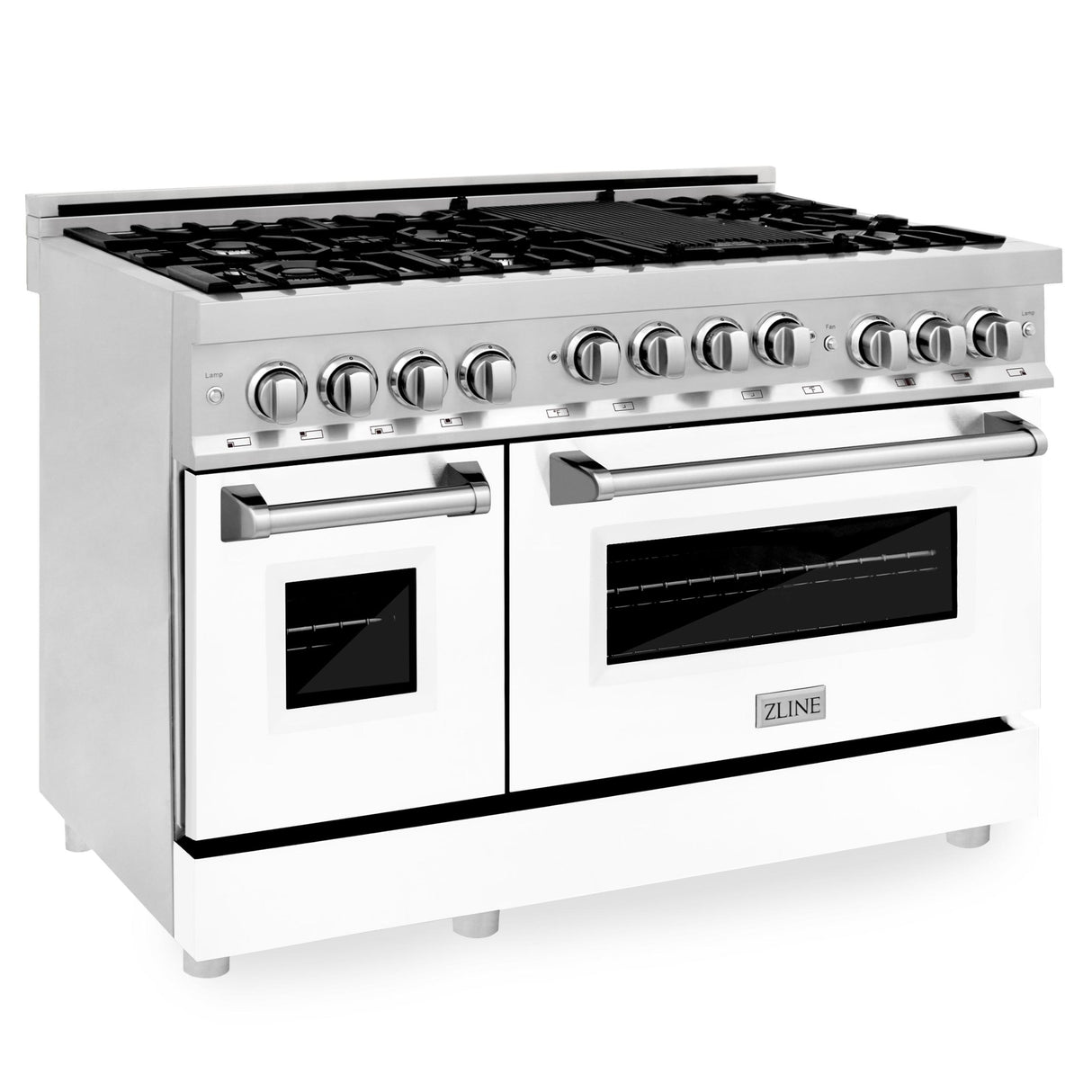 ZLINE 48" 6.0 cu. ft. Range with Gas Stove and Gas Oven in Stainless Steel (RG48) [Color: Red Matte]