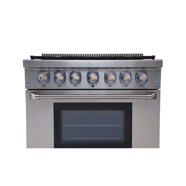 36 Inch Professional Dual Fuel Range In Stainless Steel