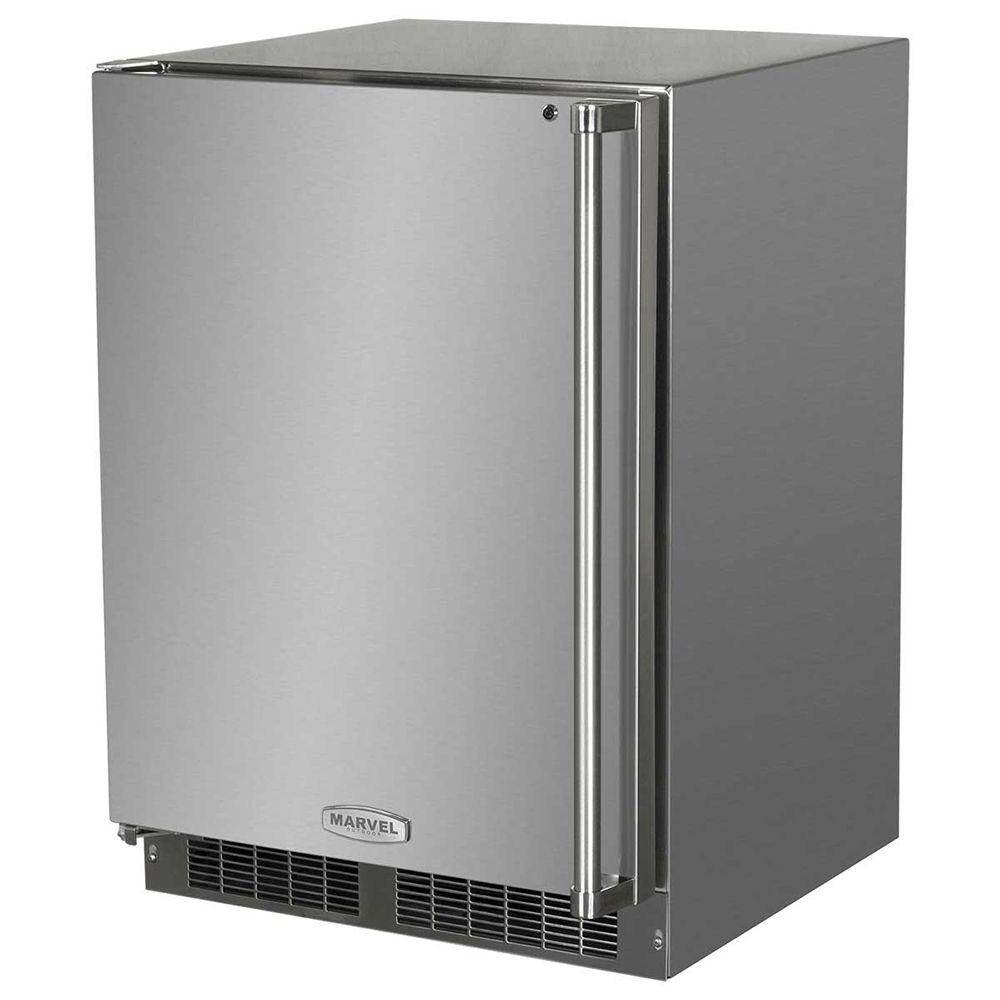 24-In Outdoor Built-In All Refrigerator with Door Swing - Left