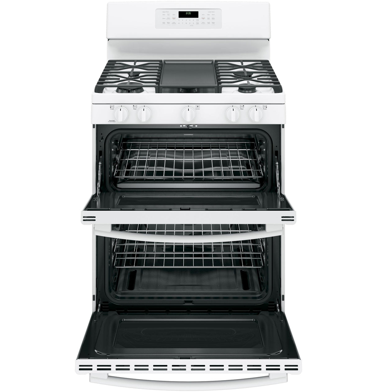 GE® 30" Free-Standing Gas Double Oven Convection Range
