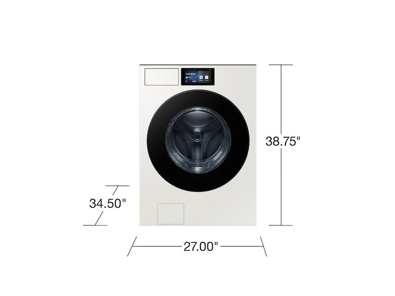 5.3 cu. ft. Bespoke AI Ultra Capacity Front Load Washer with AI Home and AI OptiWash+ in Ivory