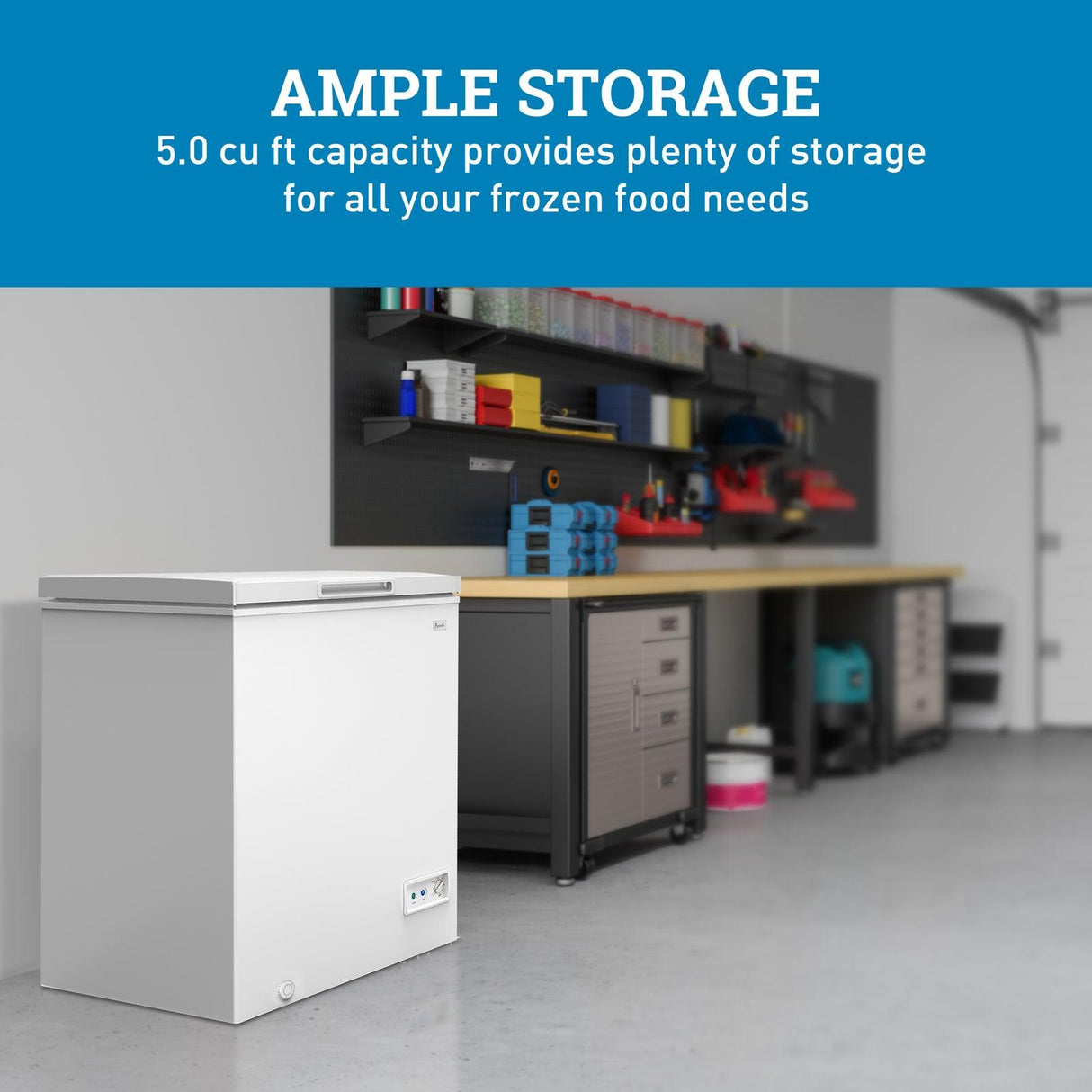 Avanti Garage Ready Chest Freezer, 5.0 cu. ft.