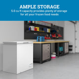Avanti Garage Ready Chest Freezer, 5.0 cu. ft.