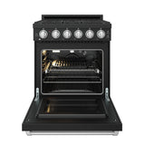 30 Inch Professional Gas With Precision Knob Control In Black/stainless Steel